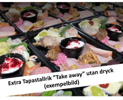 Extra Tapastallrik (take away) exkl dryck vid Vinmingel 16 november 2025