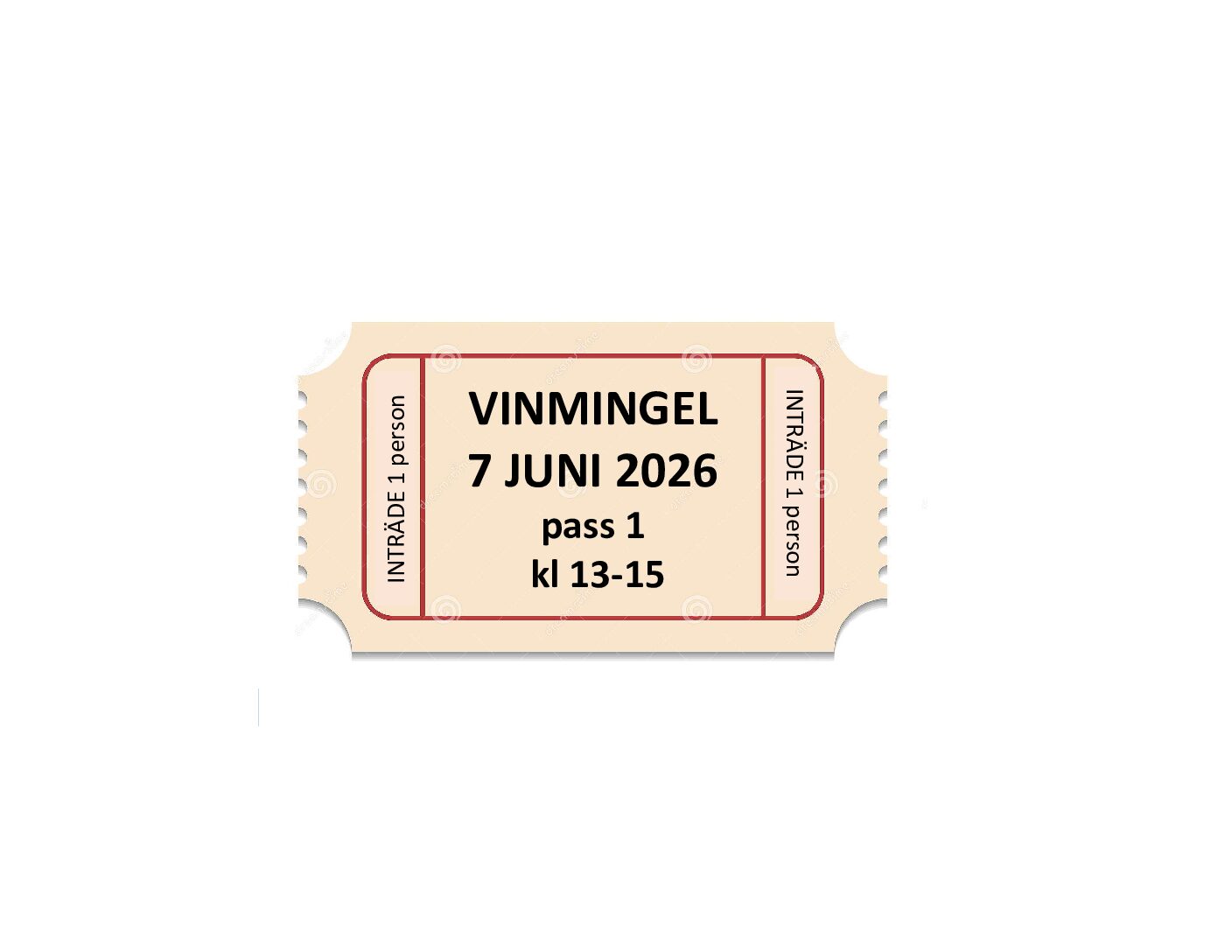 Inträde Vinmingel Pass 1 den 7 juni 2026